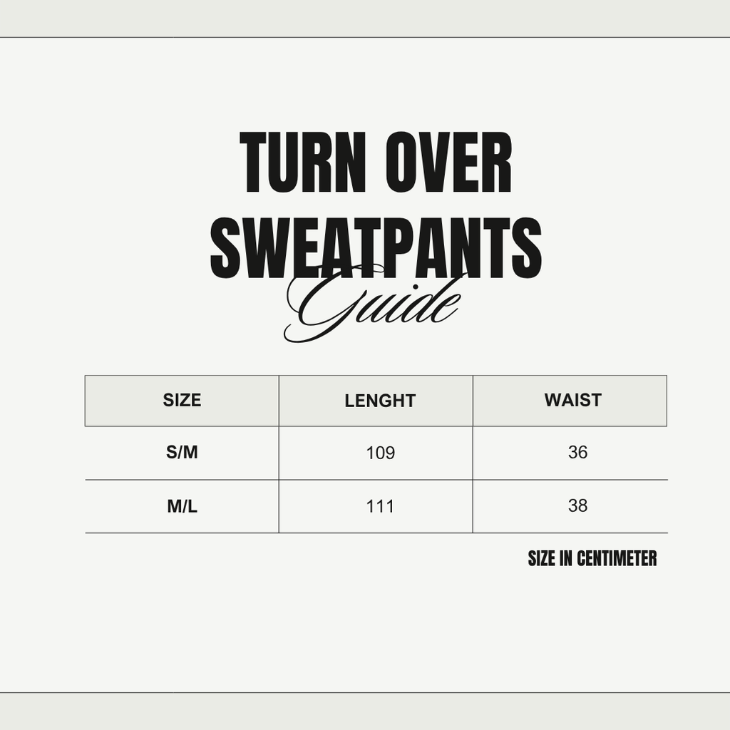 Black Turn Over Pants
