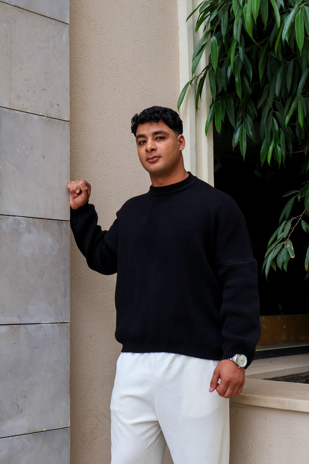 Black Knit Sweater