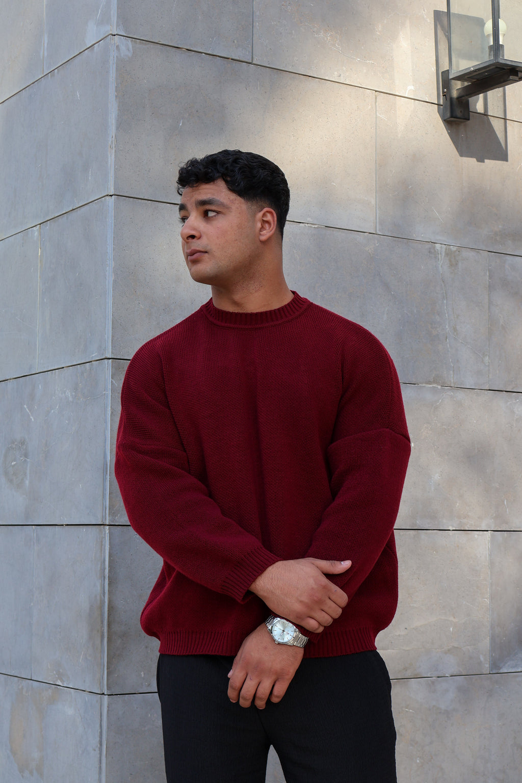 Burgundy Knit Sweater
