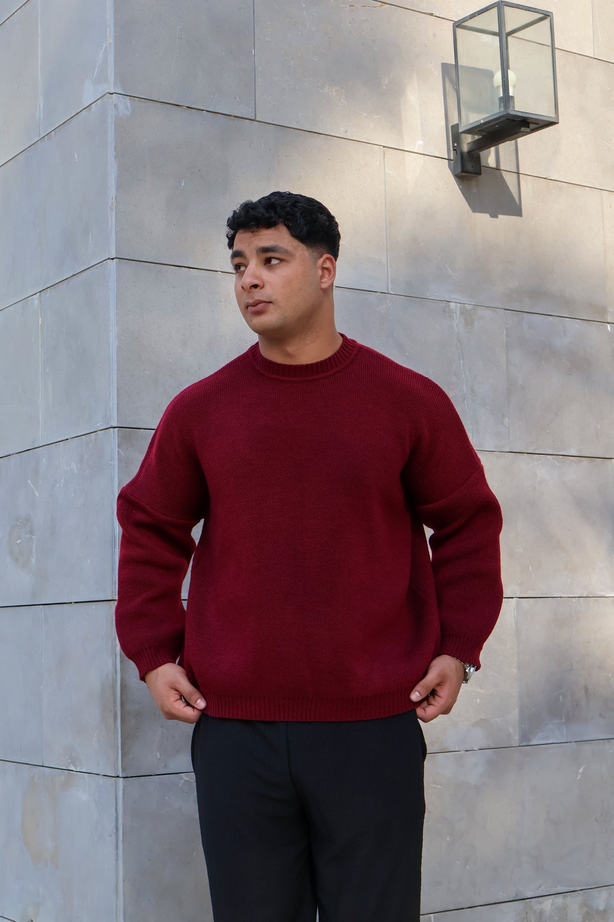 Burgundy Knit Sweater