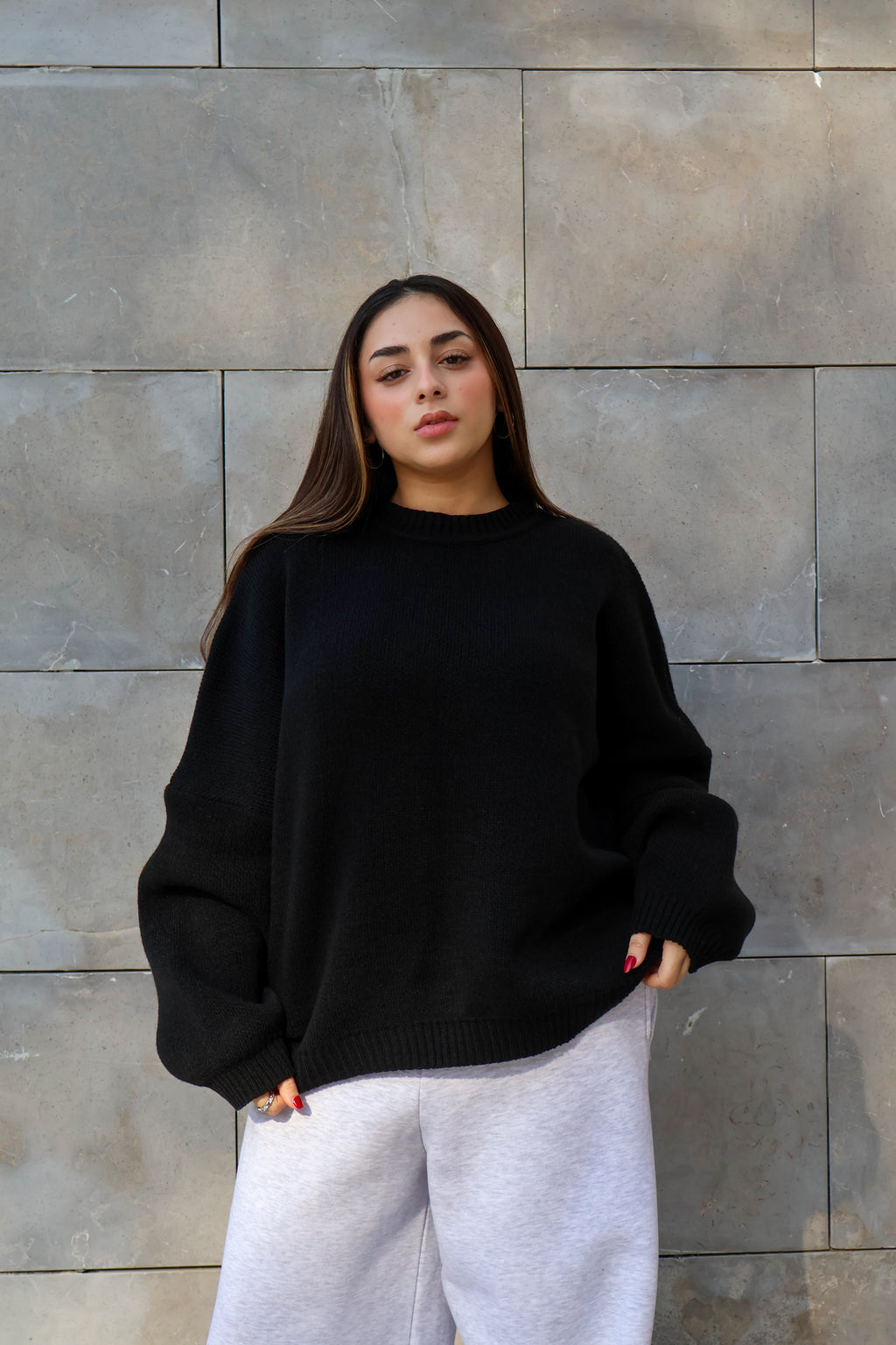 Black Knit Sweater