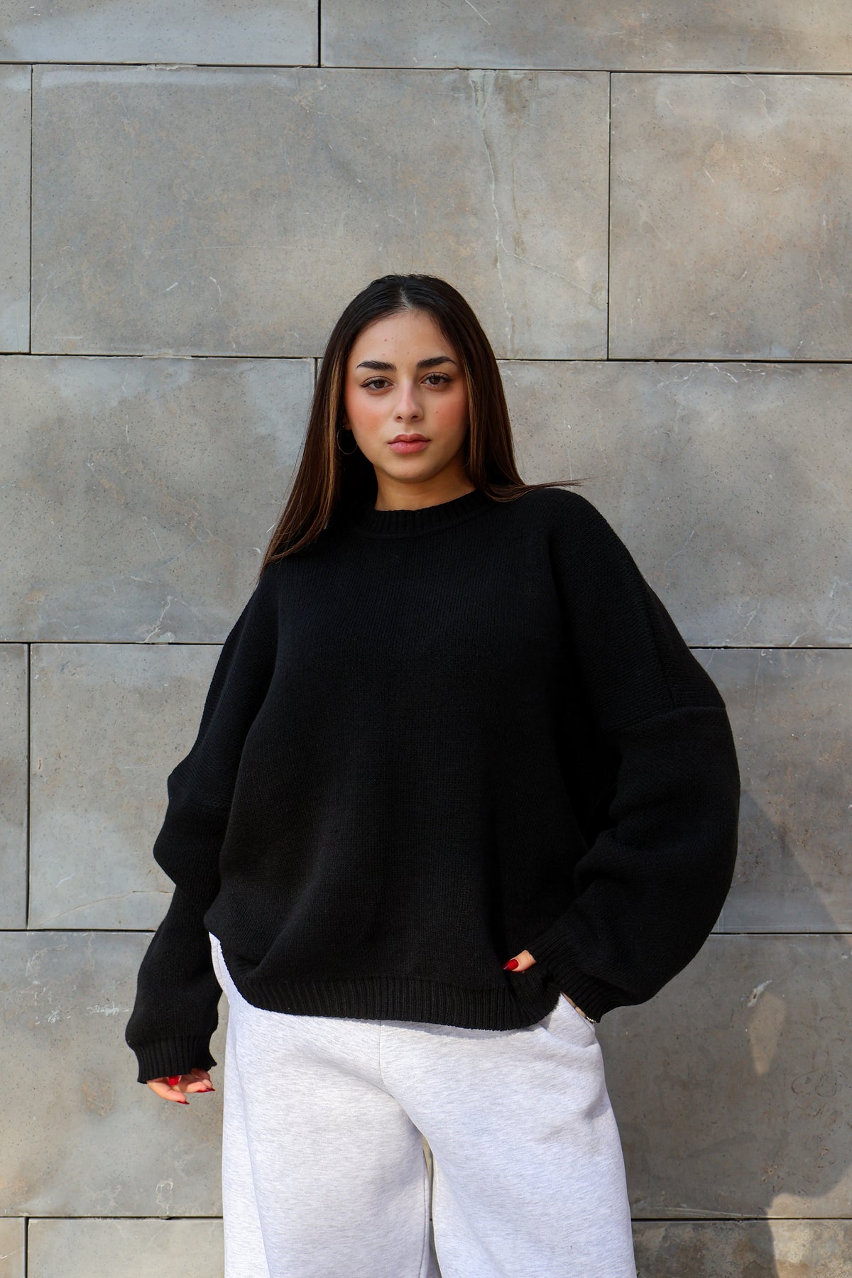 Black Knit Sweater